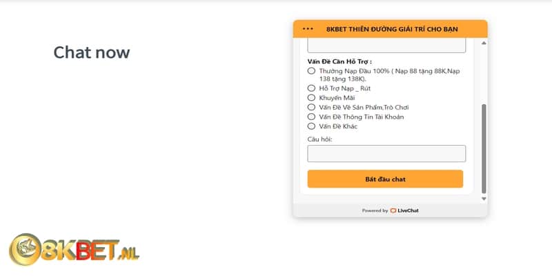8KBET luôn hỗ trợ khách hàng nhiệt tình để mang lại trải nghiệm tốt