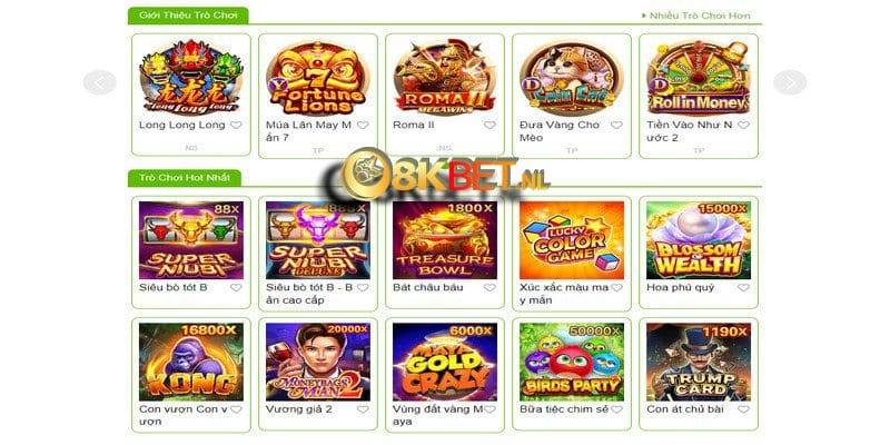 Hệ thống cung cấp toàn game đình đám đang hot trên thị trường