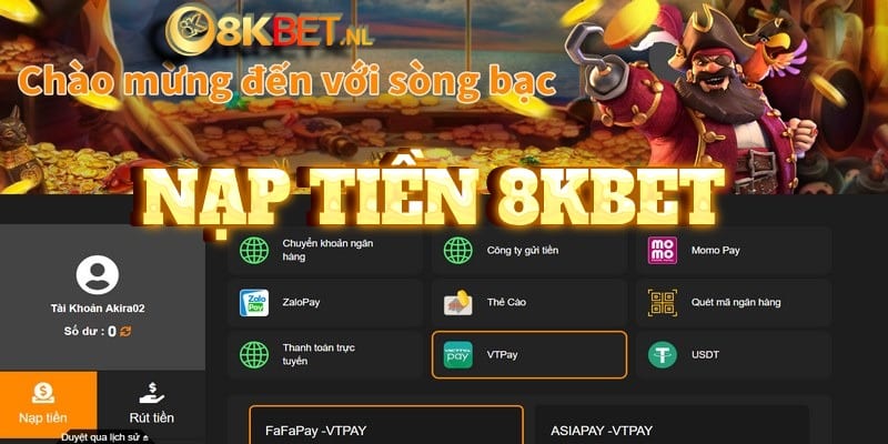 Nạp Tiền 8KBET